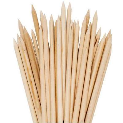 Orange Wood Nail Sticks Double Sided Multi Functional Cuticle Pusher Remover Manicure Pedicure Tool