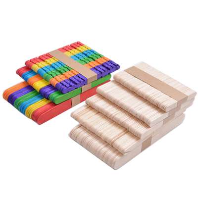 Popsicle Wooden Color Craft Sticks