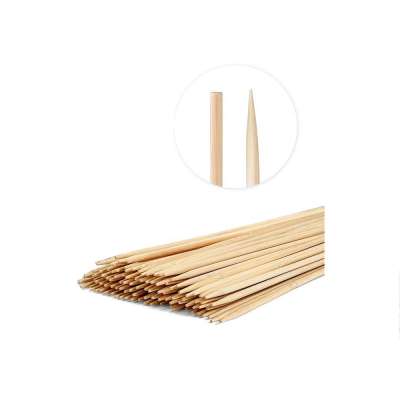 Thick Natural Bamboo Sticks for BBQ Marshmallows Appetiser Fruit Kabob Cocktail Shish Kabob Chocolate Fountain Grilling