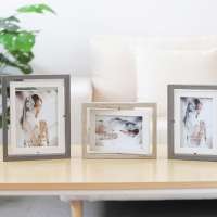 solid wood picture frame placed creative home desktop decoration studio double-sided picture frame