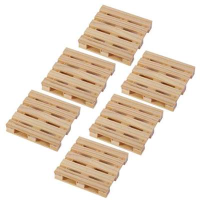 Mini Wooden Pallet Beverage Coasters for Hot and Cold Drinks