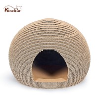 Indoor Corrugated Paper Cat Scratcher Cage Cat House