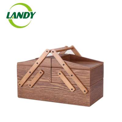 customized logo color FSC wooden cosmetic holder for OEM accept