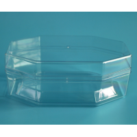 Customized clear plastic  injection molding product / PS tray / PMMA  box / plexiglass holder