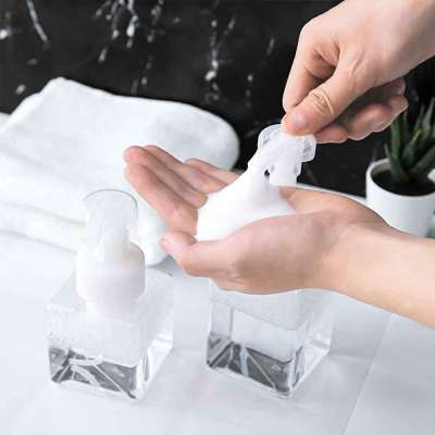 Plastic Foam Dispenser Bottle Mini Mousse Foaming Empty Bottle Foaming Hand Sanitizer Bottle for Refillable Travel Hand Soap