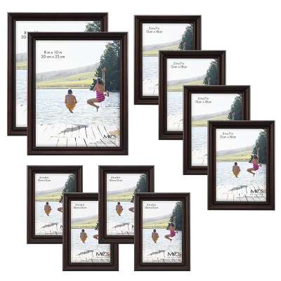 Multi-Pack Picture Frame Value Set DIY Wood Photo Frame with High Glass for Home Tabletop or Wall Decoration