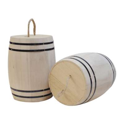 Coffee Bean Container Natural Wooden Coffee Bean Airtight Container Food Storage Airtight Wooden Barrel Use for Ground